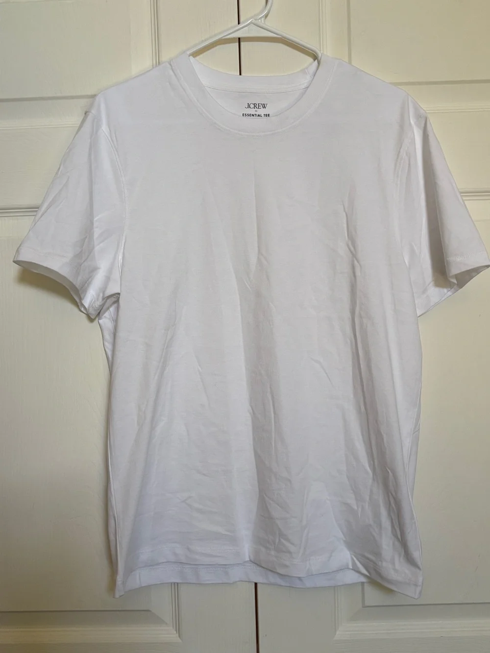 J.Crew Essential Tee White 100% Cotton Short Sleeve T-Shirt Size S
